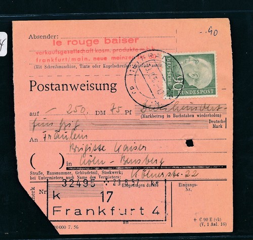 120574 heuß postanweisung - 120574), heuß,