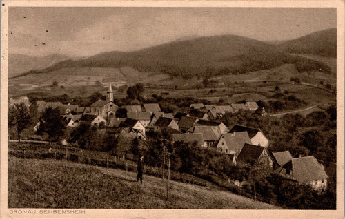 Gruss aus gronau bensheim - ak,