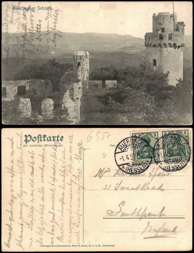 Ansichtskarte auerbach - ansichtskarte,