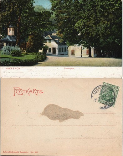 Ansichtskarte auerbach - ansichtskarte,