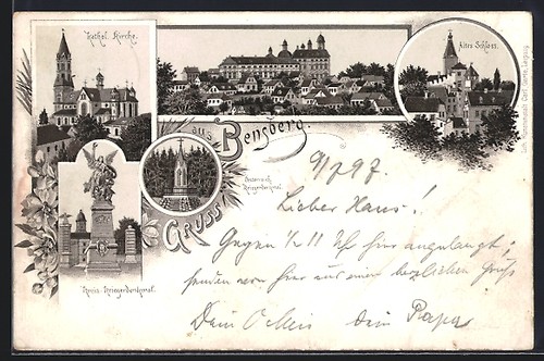 Lithographie bensberg kathol - lithographie, bensberg,