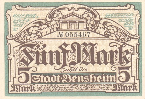 Bensberg stadt 5 - -, mark