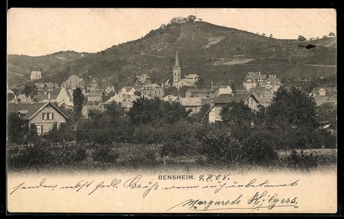 Bensheim ortsansicht mit - bensheim,,
