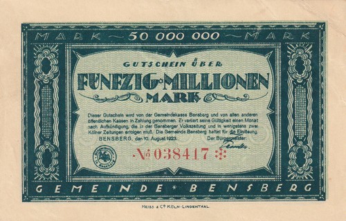 Bensberg gemeinde 50 - -,