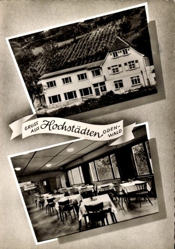 Hochstädten bensheim an - ak,