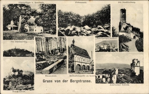 Auerbach bensheim der - ak, an