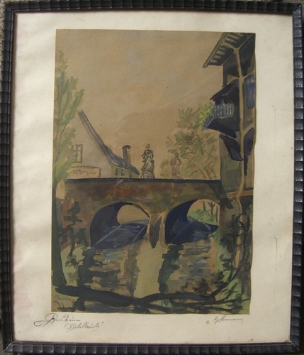 Aquarell mittelbrücke in - ::aquarell,