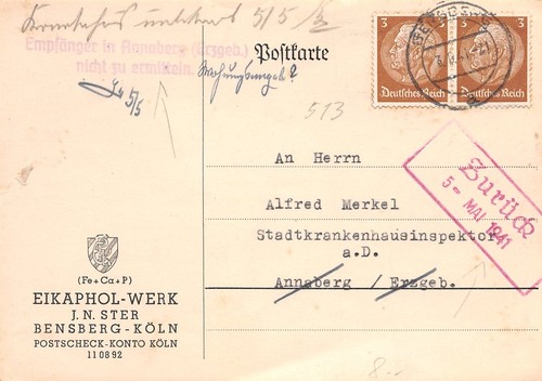 782248 karte bensberg - dr,
