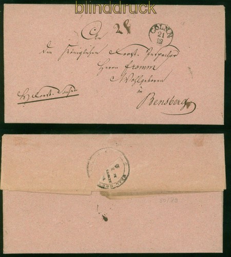 Preussen vorphila brief cöln - preussen,