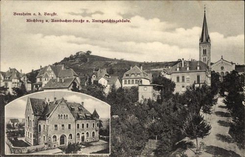 Bensheim der bergstraße - ak,