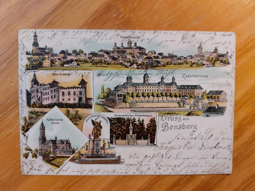 Litho bensberg 1901 bergisch - litho,